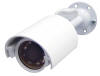 Speco Black and White Waterproof Bullet Camera with Sunshield and Infrared LED Lighting, White Housing 